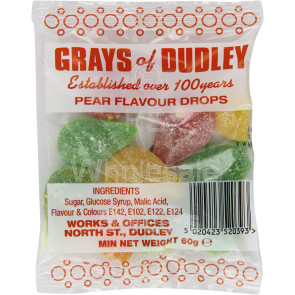 Grays Pear Drops Bags 30x60g