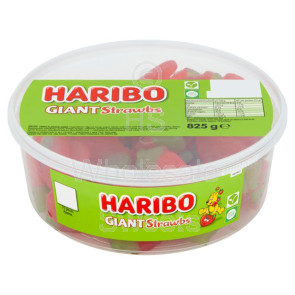 Haribo Giant Strawberries Tub 825g
