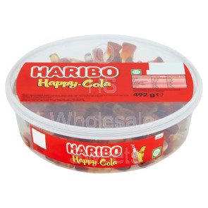 Haribo Happy Cola Bottles Tub 492g