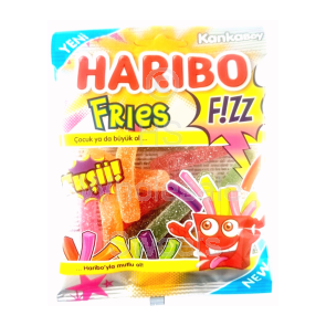 Haribo Halal Fizzy Fries 24x70g