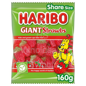 Haribo Giant Strawbs 30x160g