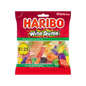 Haribo Wine Gums 12x140g £1.25 PMP