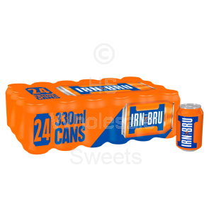 Irn Bru Fizzy Drink Cans 24x330ml