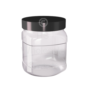 Square Round 1.35L Jar