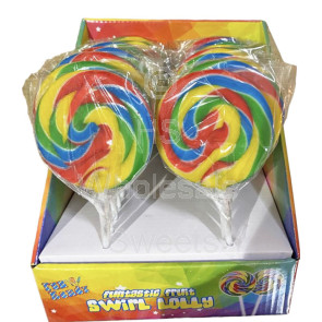 Fun Kandy Swirly Round Lolly 18X80g