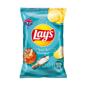 Lays Salt and Vinegar Crisps 9x150g