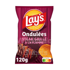 Lays Steak Crisps 16x120g
