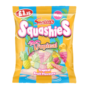 Swizzels Squashies Tropical PMP £1.15 12x100g