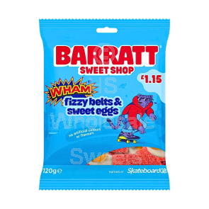 Barratt Wham Fizzy Belts & Sweet Eggs £1.15 PMP 12x120g