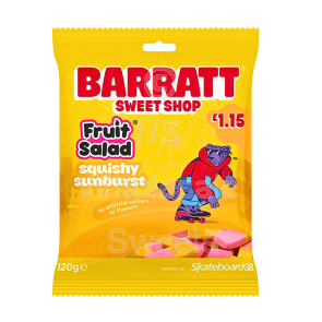 Barratt Fruit Salad Squishy Sunburst £1.15 PMP 12x120g