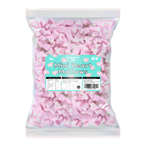 Candycrave Mini Heart Mallows 1kg