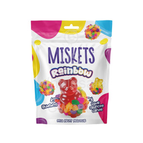 Miskets Rainbow Mix Granulated Teddy Dragee 12x70G