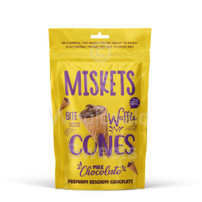 Miskets Milk Chocolate Mini Cones 12x70G