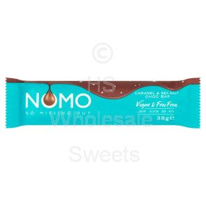 Nomo Caramel & Sea Salt Vegan Chocolate Bar 24 X 38G