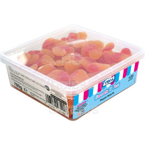 Vidal Peach Hearts Tub 120 Count