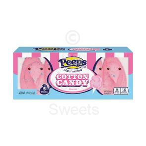 Peeps Cotton Candy Mallow Chicks 24x5 Pack
