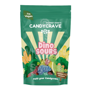 Candycrave Dino Sours Pouch 10x150g
