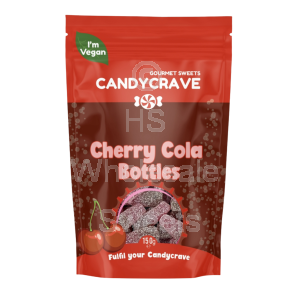 Candycrave Cherry Cola Bottles Pouch 10x150g