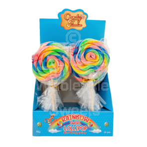 Candy Paradise Rainbow Swirl Lollipop 24x80g
