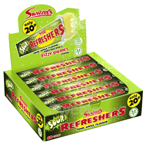 Swizzels Refreshers Sour Apple Bars 60x20P