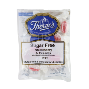Thornes Sugar Free Strawberry and Cream 12x90g