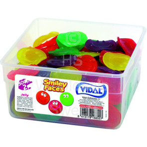 Vidal Jelly Smiley Faces 120x5p