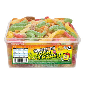 Sweetzone Sour Snakes Tub 741g