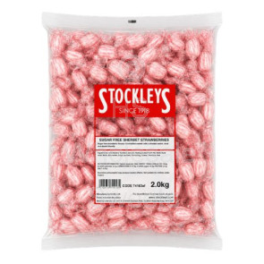 Stockleys SUGAR FREE Sherbet Strawberries 2kg