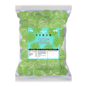 Candycrave Vegan Fizzy Apple Skulls 2kg