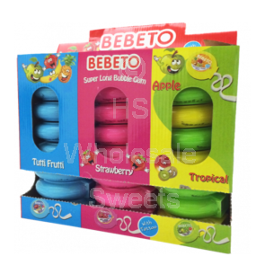 Bebeto Super Long Bubblegum 24x40g