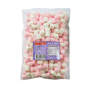 Sweeto Pink & White Marshmallows 1kg