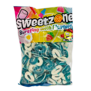 Sweetzone Sour Blue Raspberry Rings 1kg