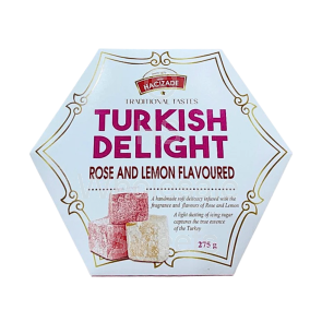 Hacizade Rose and Lemon Turkish Delight 275g