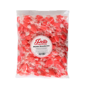 Pells Wrapped Sherbet Strawberries 3kg