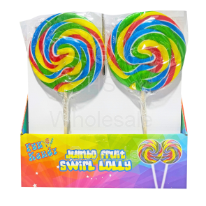 Fun Kandy Swirly Round Lolly 12x125g