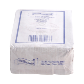 Clear Polythene Bags 5 Inch x 7 Inch (1000 Count)