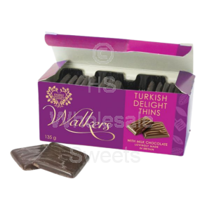 Walkers Milk Chocolate Turkish Delights Thins Gift Box 135g
