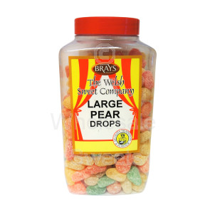 Brays Large Pear Drops Jar 3KG