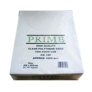 Clear Polythene Bags 8x10 Inch x1000 Count