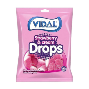 Vidal Strawberry and Cream Drops 14x90g