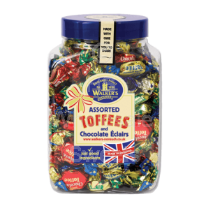 Walkers Nonsuch Assorted Toffees and Eclairs Jar 1.25kg