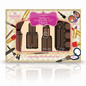 Walkers Milk Chocolate Make-Up Set Gift Box 80g