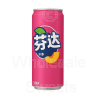Fanta Peach Flavour Fizzy Drink Slimline Cans 12x330ml