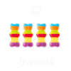 Dulceplus Jelly Multicolour Bears 1kg