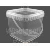 Clear Square Bucket Tub 1l