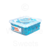 Vidal Jelly Filled Shiny Blue Hearts Tub (150 Count)